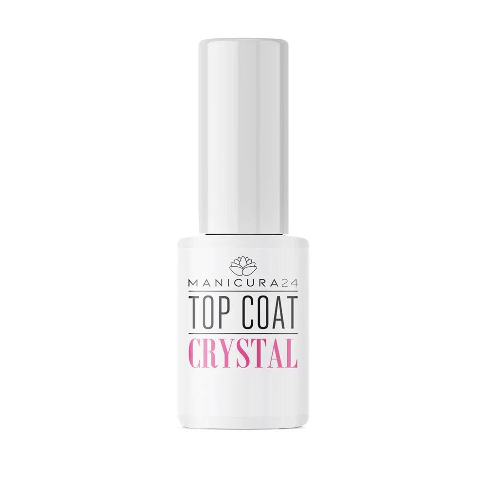 Top Coat Crystal para uñas, acabado brillante y duradero, ideal para manicura profesional y principiantes