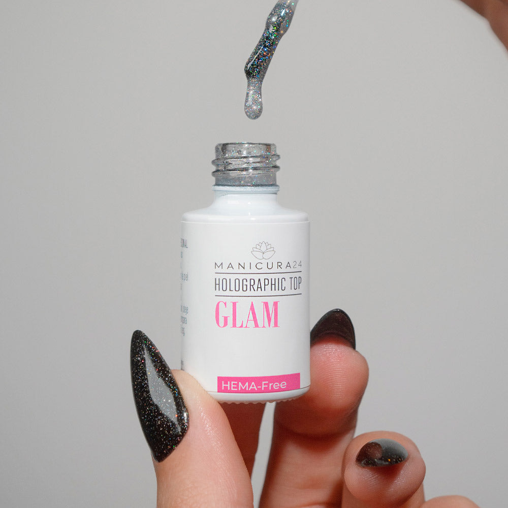 Holographic Top Glam