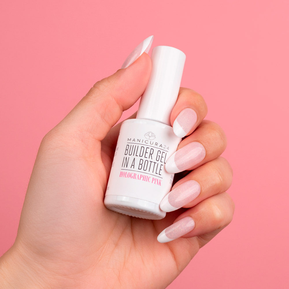 Builder Gel in a Bottle Holographic Pink