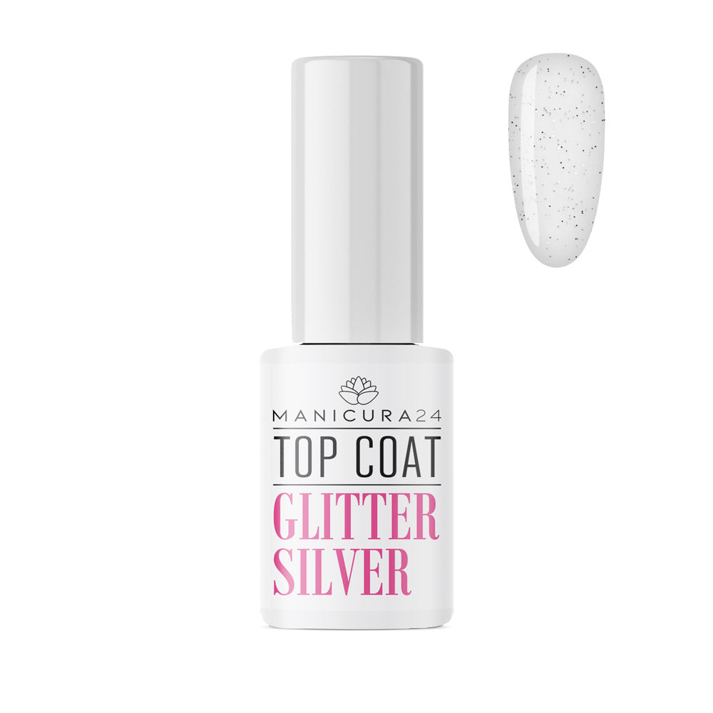 Top Coat Glitter Silver