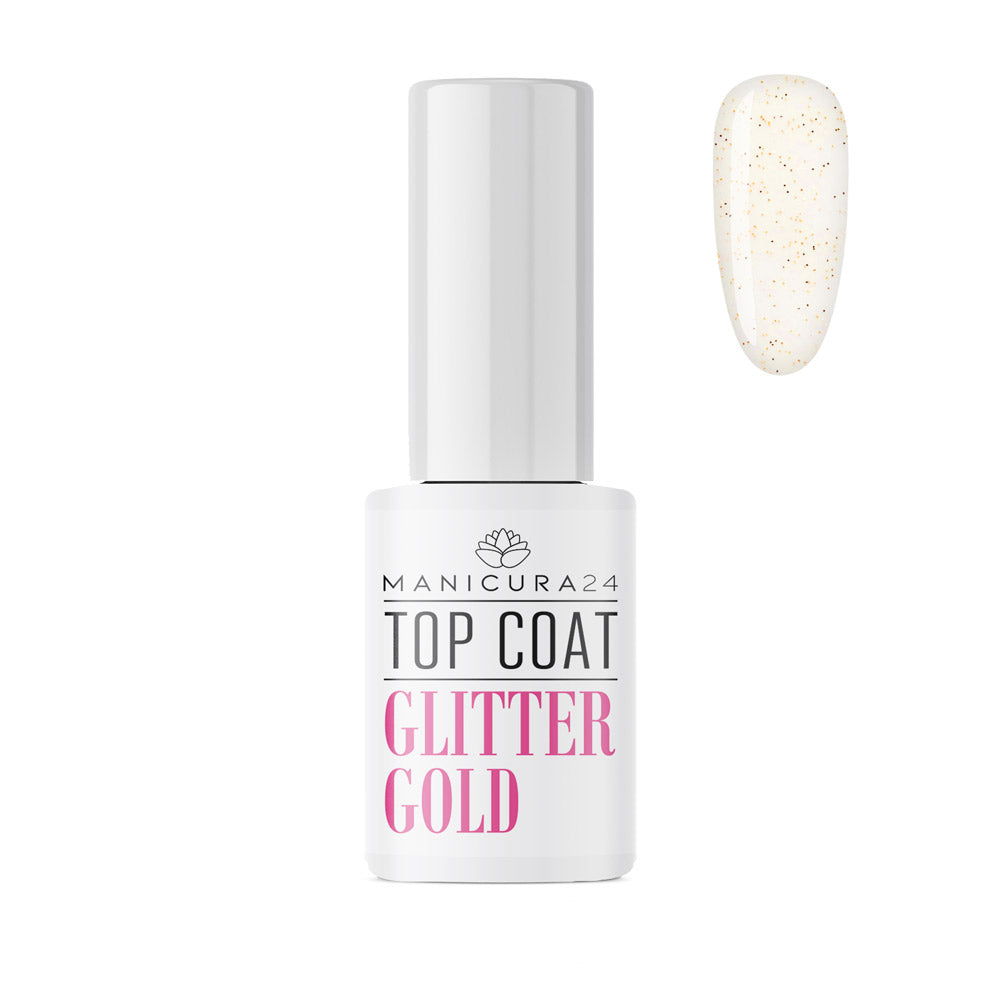 Top Coat Glitter Gold