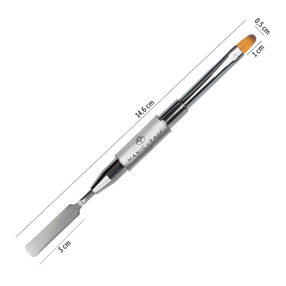 7811 Pincel doble polygel gris 1000 medidas