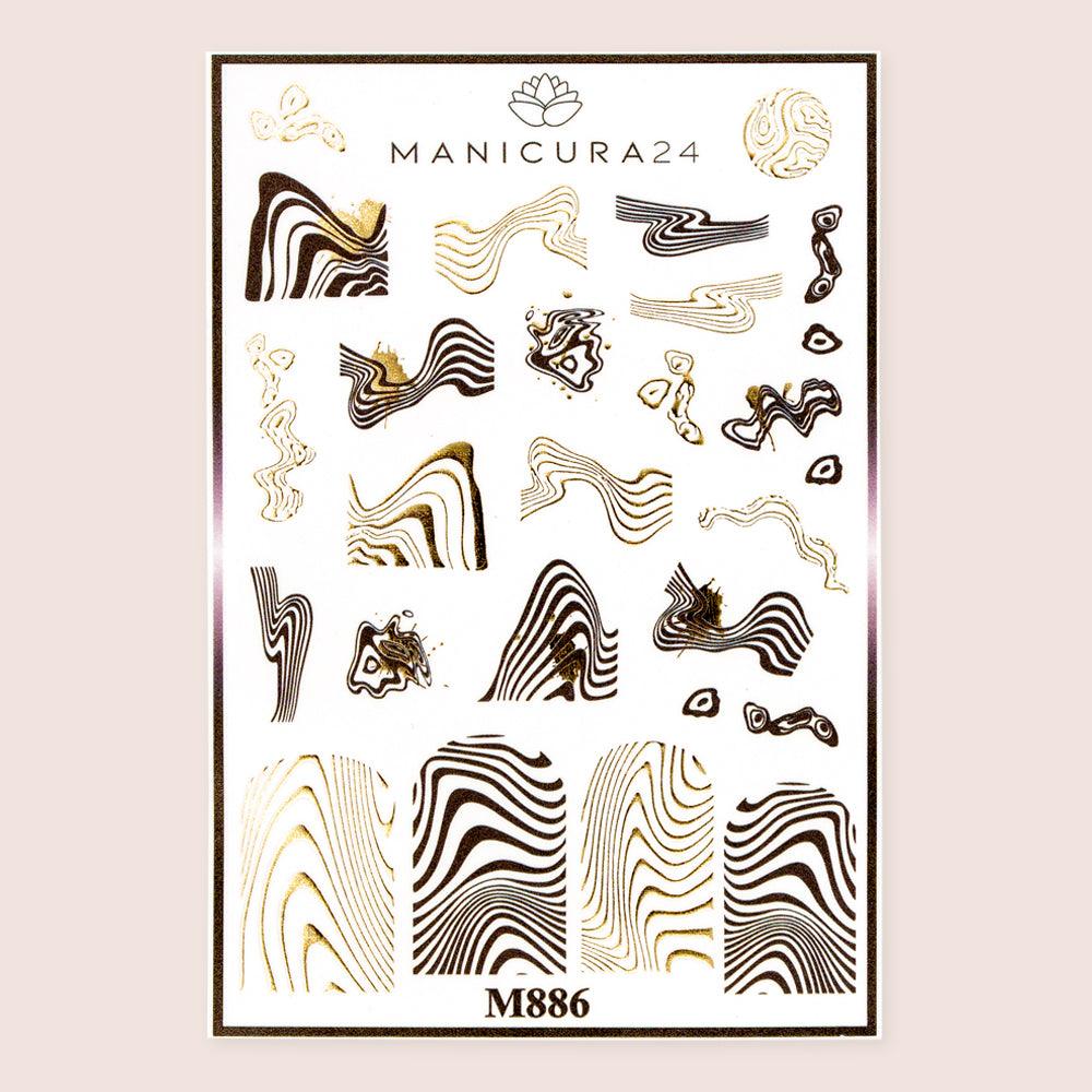 Pegatinas al agua - Black and gold