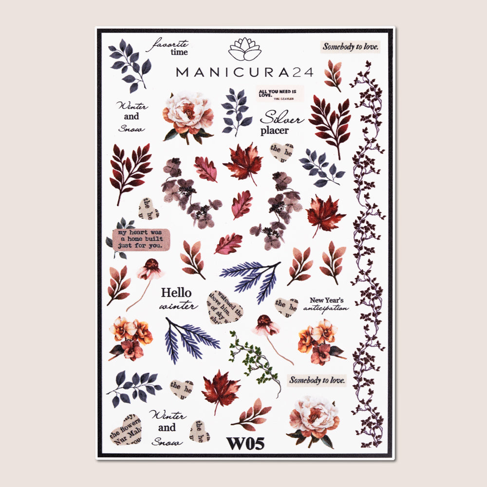 Pegatinas al agua - Hello Winter