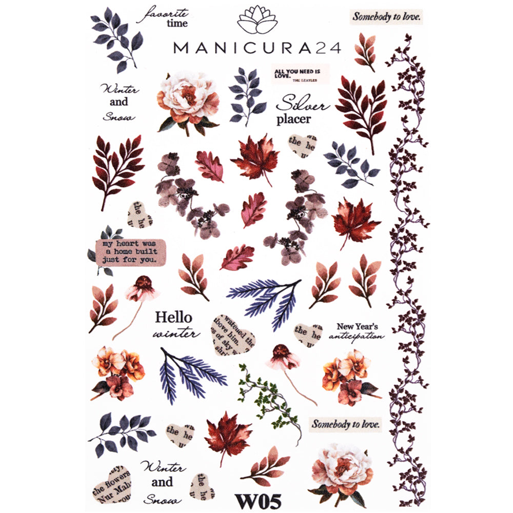 Pegatinas al agua - Hello Winter