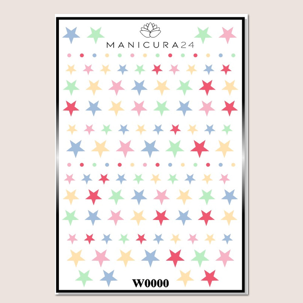 Pegatinas al Agua - Candy Stars