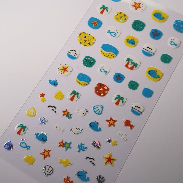 Kids Stickers Beach Time