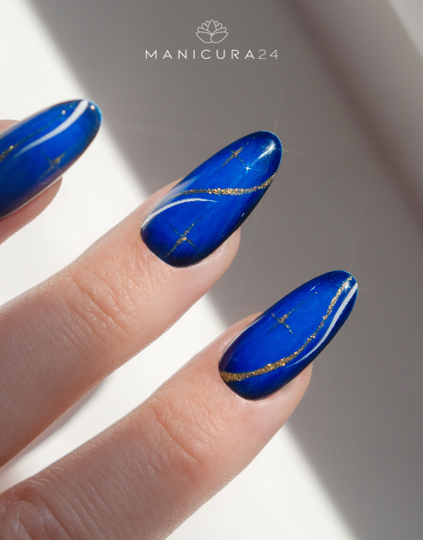 Inspiración Aura Nails Azules