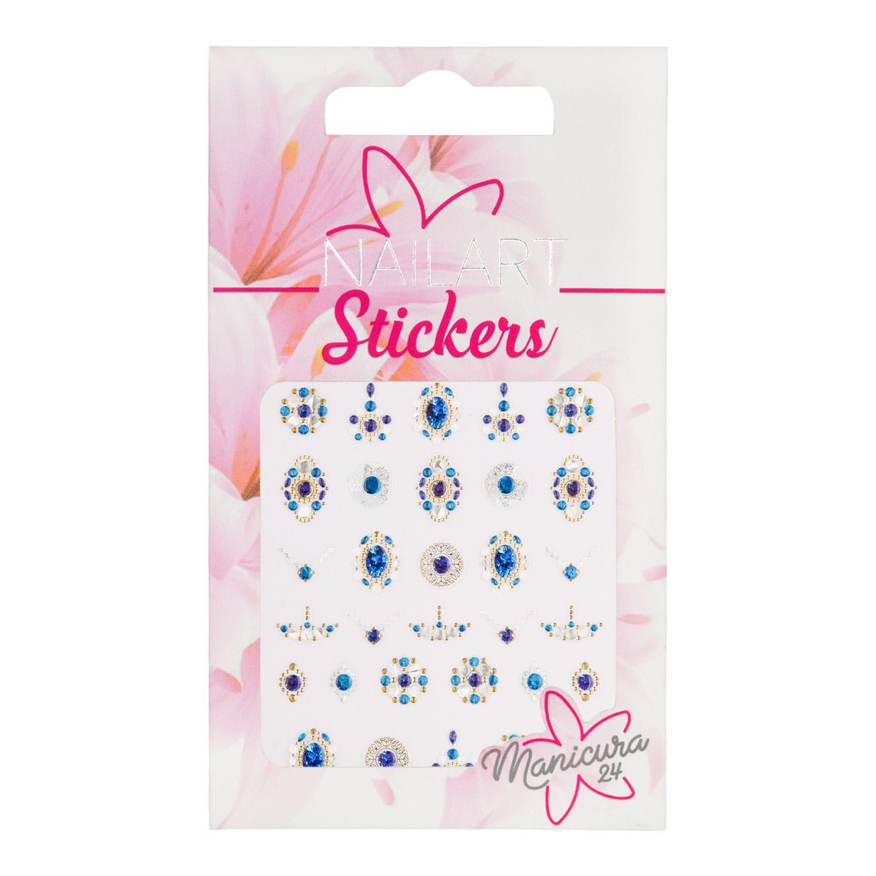 Nailart Jewel Stickers nr 09: pegatinas autoadhesivas para manicura