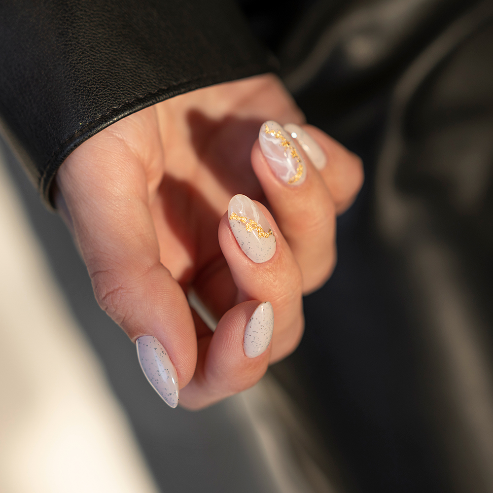 Pan de oro decoración de uñas nailart manicura24