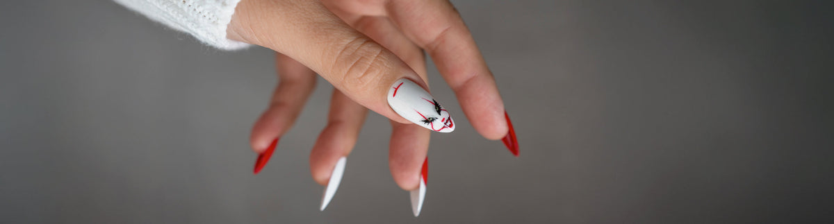 Halloween uñas de pennywise