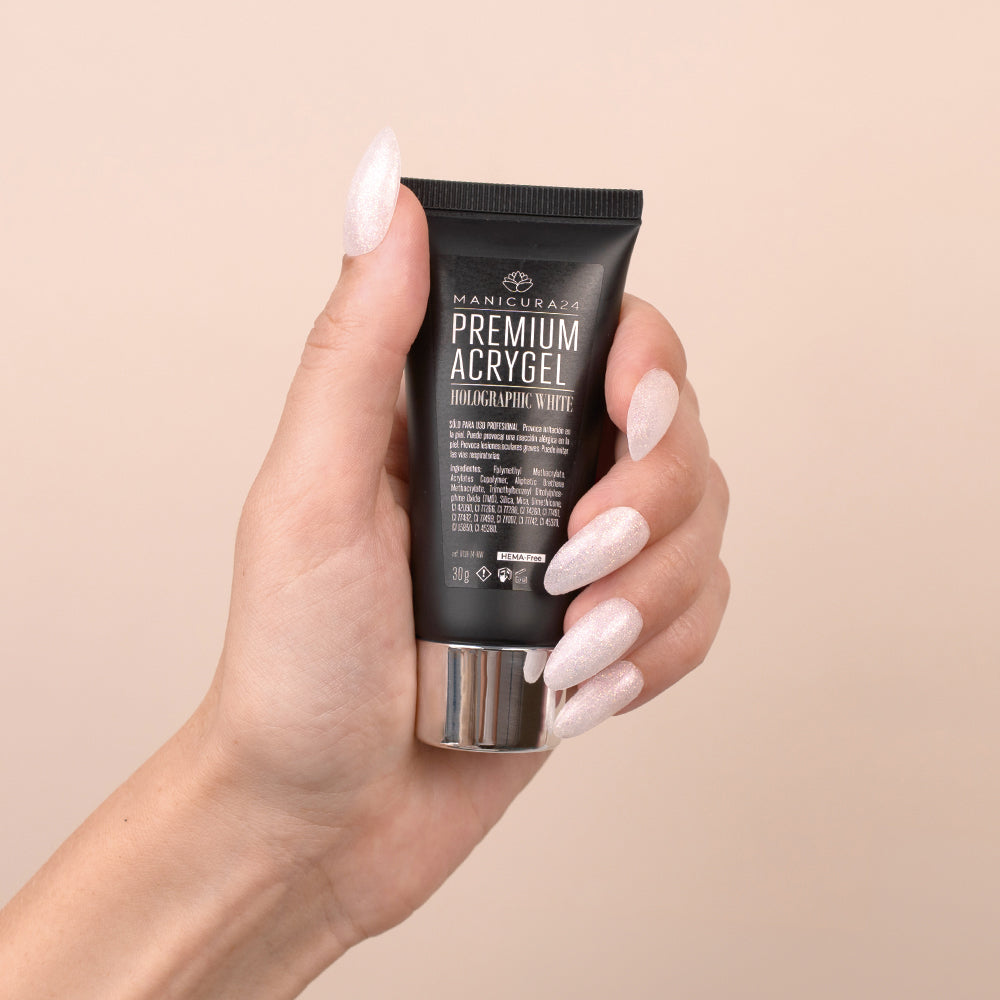 Premium Acrygel Holographic White