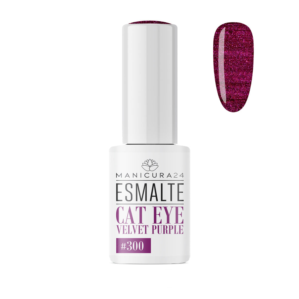 Esmalte semipermanente Cat Eye Velvet Purple #300