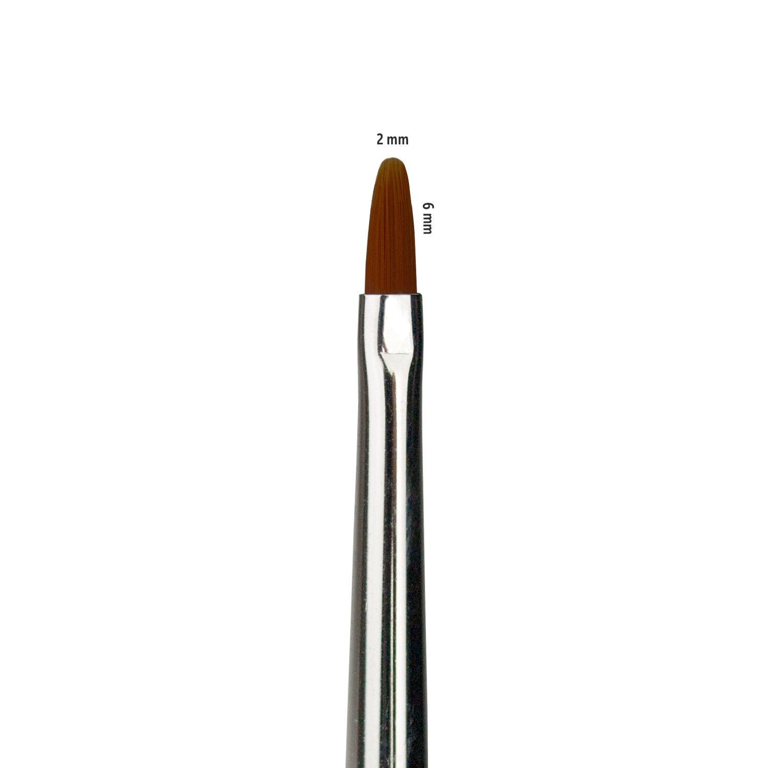7824 02 Pincel Nailart Oval 02 medidas marron