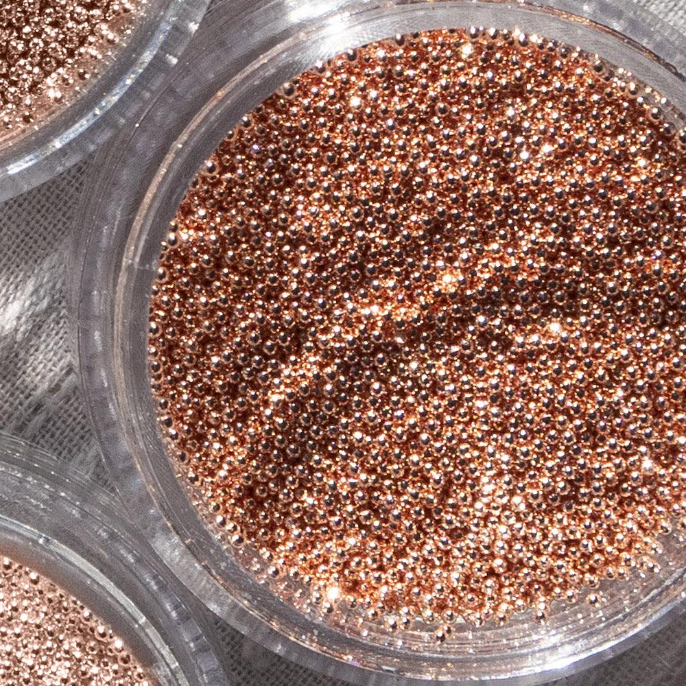 Micro bolitas metálicas - ROSE GOLD (0,6 mm)