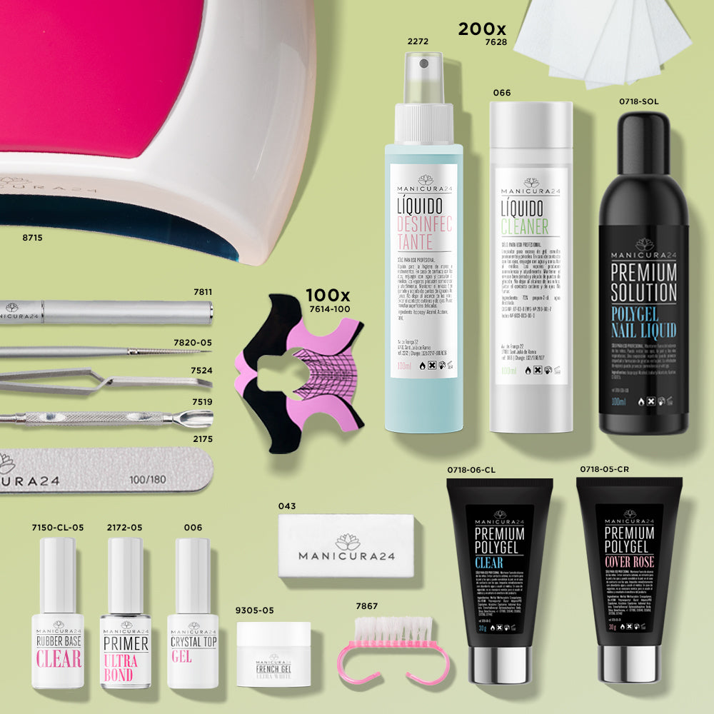 Kit profesional de Polygel - Moldes