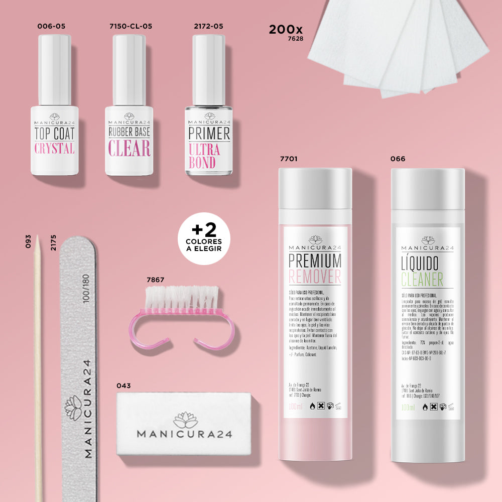 Kit esmalte semipermanente - sin lámpara