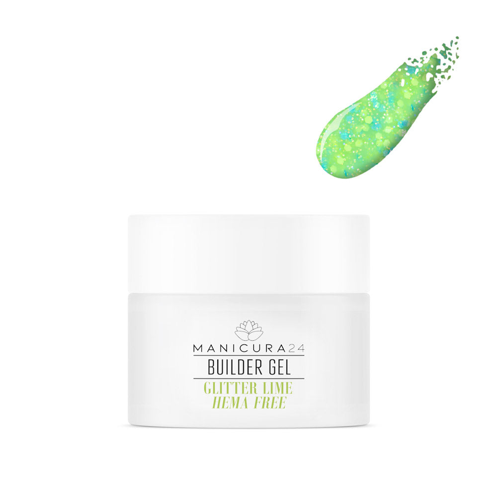 Builder Gel Glitter Lime - HEMA Free