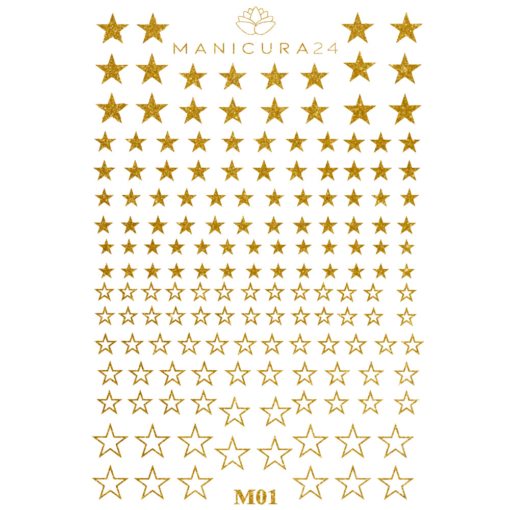 Pegatinas al Agua - Golden Stars