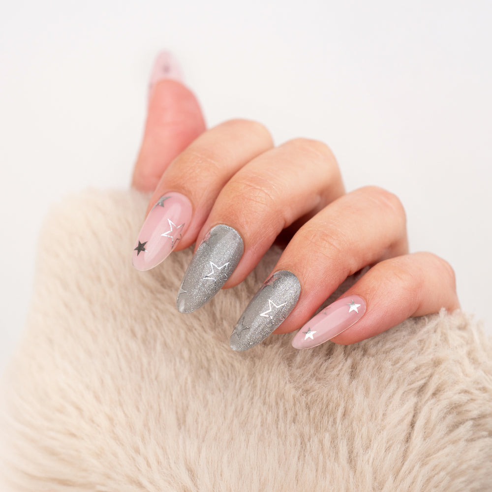 Pegatinas al Agua - Silver Stars