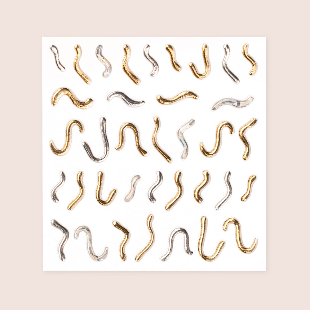 Nail Art 3D Sticker - Wave