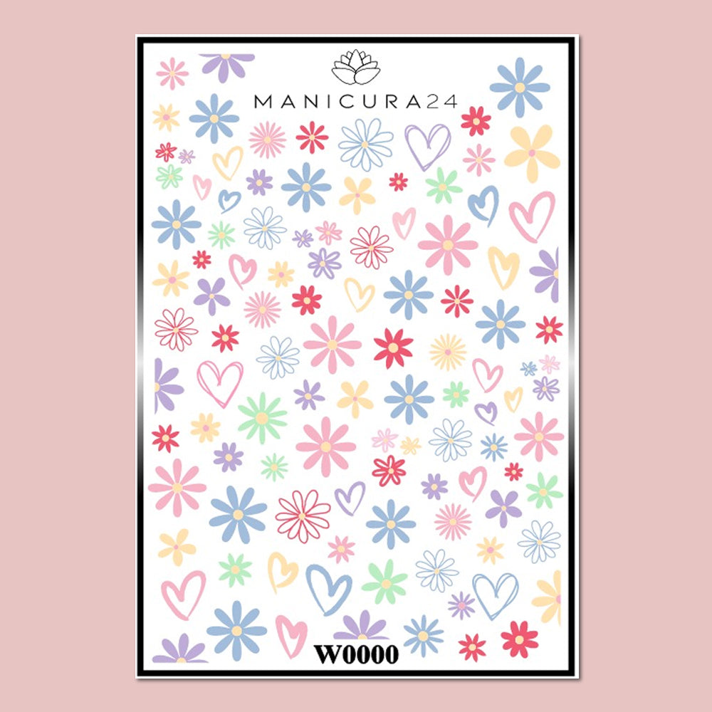Pegatinas al Agua - Flower Party