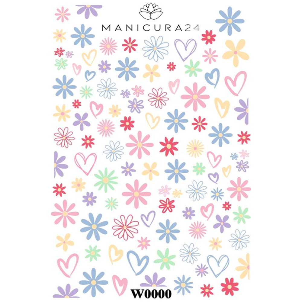 Pegatinas al Agua - Flower Party