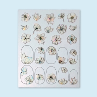 Nailart Sticker – Holographic Bloom