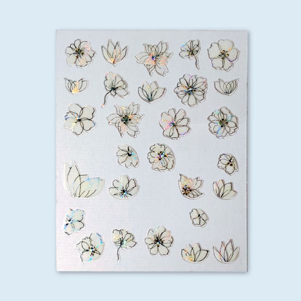 Nailart Sticker – Holographic Bloom