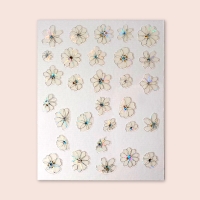 Nailart Sticker – Glowing Flowers
